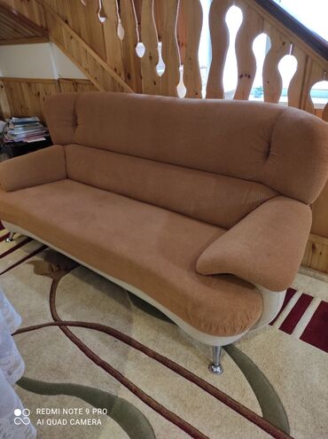 кресло кровать в баку цены: Б/у, Классический диван, 2 кресла, Диван, Без подьемного механизма, Нераскладной
