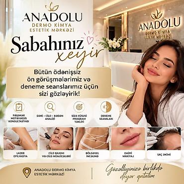 ANADOLU Dermo Kimya Estetik Mərkəzi – peşəkar gözəllik və baxım lalafo.az -da ANADOLU Dermo Kimya Estetik Mərkəzi – peşəkar gözəllik və baxım