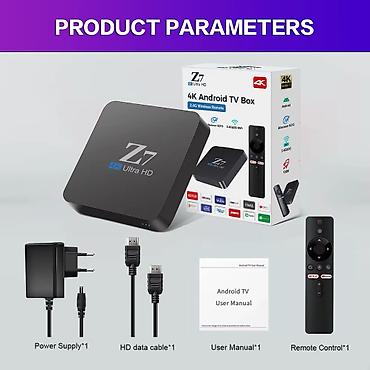 android tv: Kateqoriya: TV Box Brend: No Brand Məhsul: Z7 TV Box Qiymət: 78 — 1