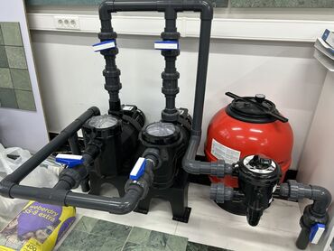 Santexnik işləri: Hovuz üçün tam filtrasiya və nasos sistemi - İki ədəd yüksək