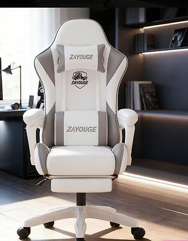 Ofis və oyun kresloları: Yeni, Təkərli, Qolları tənzimlənir, Süni dəri — 4