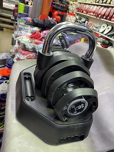 Гири: Регулируемая гиря-трансформер с базой - Компактная система «всё в — 1