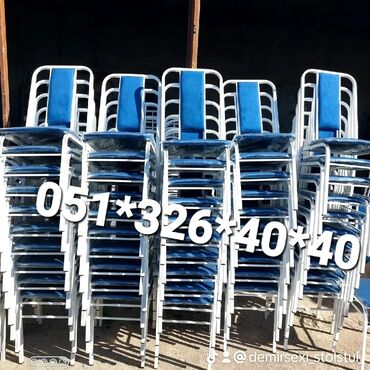 Bağ, çöl oturacaqları: Yeni, Sadə stul, Metal, Azərbaycan — 9