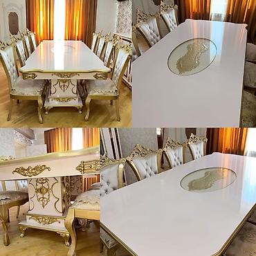 Masa dəsti 880₼. ideal vəziyyətdə. 8 oturcağı var.Ünvan Həzi