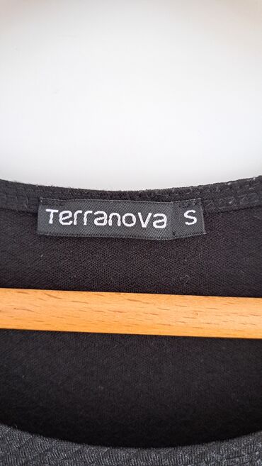 tunike bez rukava: Terranova S (EU 36), bоја - Crna, Oversize, Kratkih rukava