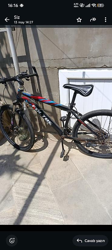 velosiped 28 type 1: Kolss Troi Sport dağ velosipedi - Çərçivə: yüngül lehimli, qara rəng — 1