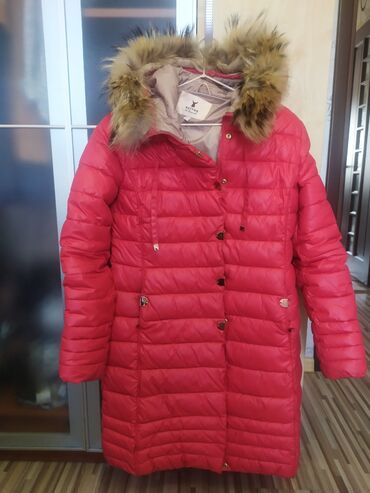 зимняя куртка женская длинная: Пуховик, M (EU 38)
