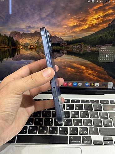 blu: IPhone 17 Pro Max, Б/у, 256 ГБ, Blue Titanium, Защитное стекло, Чехол, Коробка, 99 % — 2