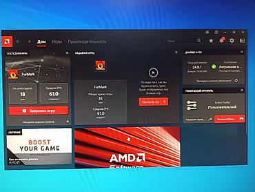 Комплектующие для ПК: Видеокарта для ПК, Б/у, Radeon RX, 4 ГБ — 4