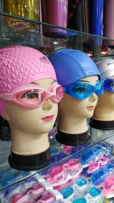 очки для бассейна: Очки шапки для плавания для бассейна бассеина детские взрослые