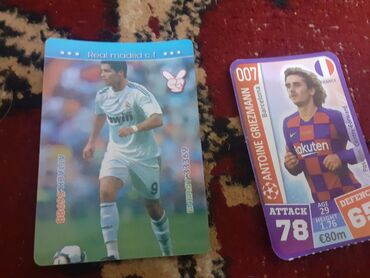 Kolleksiya kartları: Futbol kolleksiya kartları dəsti - Müxtəlif dizaynlarda, rəngli və — 10