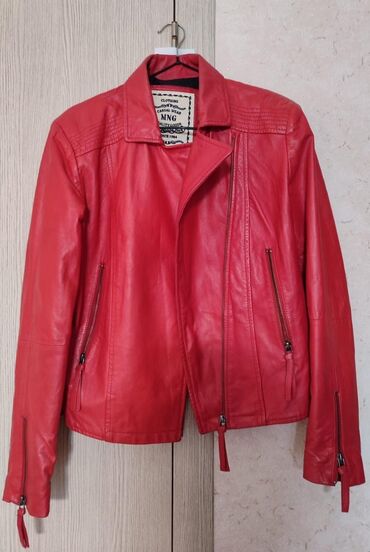 женские куртки с капюшоном: Dəri kurtka, Mango, M