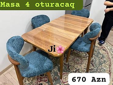 restoran stul: Mətbəx üçün, Yeni, 4 stul — 1