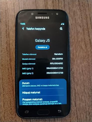 micro card: Samsung Galaxy J5, 16 GB, rəng - Qara, Qırıq, Barmaq izi, İki sim kartlı — 4