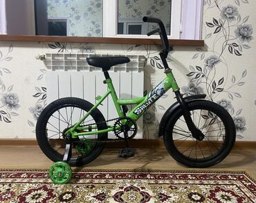 iwlenmiw velosiped: İşlənmiş Dörd təkərli Uşaq velosipedi 16", sürətlərin sayı: 1, Pulsuz çatdırılma