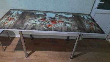 yemək stolu: Qonaq masası, Açılmayan, Laminat, Dördbucaq masa