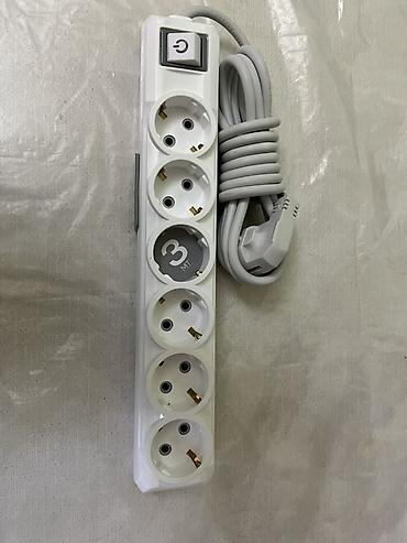 Türkiyə İstehsalıdır 6 çıxışlı elektrik uzatma vəsaiti (multi-priz) - lalafo.az -da Türkiyə İstehsalıdır 6 çıxışlı elektrik uzatma vəsaiti (multi-priz) -