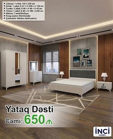tek dolablar: İkinəfərlik çarpayı, Termo, Dolab, 2 tumba, Azərbaycan, Yeni — 1