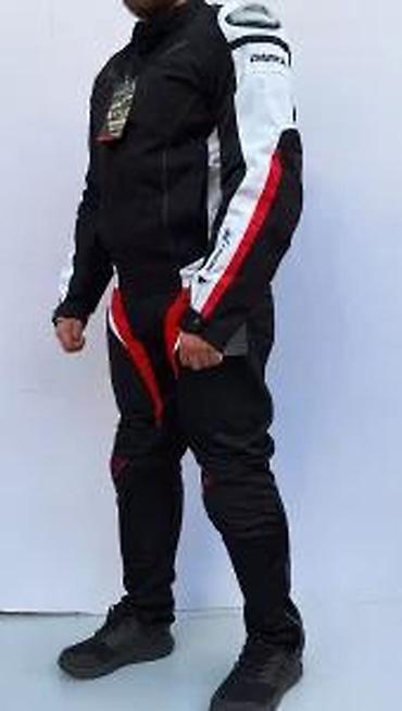 Sportska odeća: Pantalone za motor sa štitnicima Dainese Air Tex crno crvene — 24