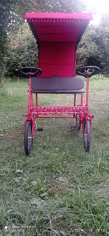 velosibed barter: İki nəfərlik pedallı velorikşa (dördtəkərli) - Korpus: möhkəm metal — 2
