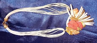 Ogrlice: Ručno rađene ogrlice – razni modeli - Set od zlatno‑braon perli — 26