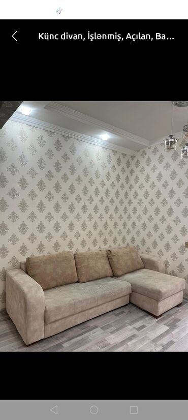Çarpayılar: Künc divan, Açılan, Bazasız, Parça, Çatdırılma yoxdur