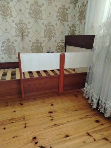 tek çarpayi: Для девочки и мальчика, Кровать, Без подьемного механизма, Без матраса, Без выдвижных ящиков