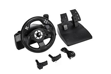 Oprema za video igre: Gejming volan sa pedalama i ručicom menjača – USB Opis: - Set za — 3