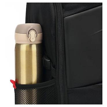 Futrole i torbe za laptopove: Ruksak za laptop sa ojačanom prednjom pločom - Moderan crni dizajn sa — 12