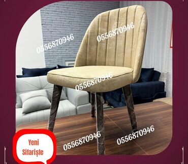 кухонные стулья: Qonaq otağı üçün, Yeni, Qatlanmayan, rəng - Ağ Stul