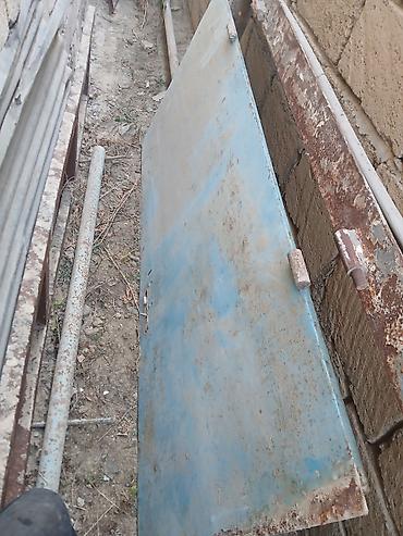 Həyət darvazaları: İşlənmiş Dəmir Həyət darvazası, Yana açılan, 78 m, Mexaniki, Qapı ilə, rəng - Göy — 1