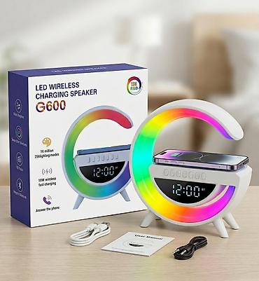 luc saatlar: LED Wireless Charging Speaker G600 - 15W RGB LED işıqlandırma — 7