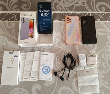 Техника для кухни: Samsung Galaxy A32, 128 ГБ, цвет - Черный, Гарантия, Сенсорный, Отпечаток пальца