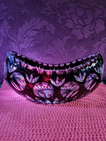 Ostalo posuđe: Cinija nova gondola,kristal,led kristal 70te Nachtmann. Cinija je — 8