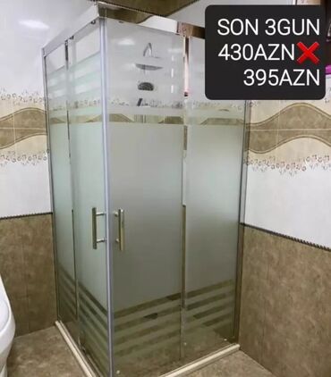 Duş kabinaları, arakəsmələr: Yeni Üstü açıq kabina, Künc üçün, Pulsuz çatdırılma — 10