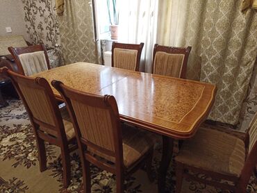 старые стулья: Qonaq otağı üçün, İşlənmiş, 6 stul