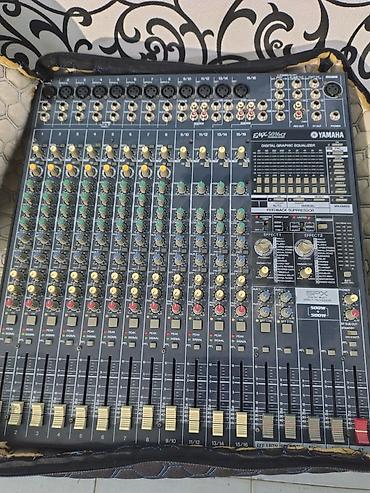 купить синтезатор бу: Yamaha EMX5016CF Powered Mixer - 16 kanallı aktiv mikser (10 mono — 1