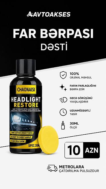 lilafix 7.1: Far bərpası dəsti – Chaonaisi Headlight Restore Xüsusiyyətlər: - 100% — 1