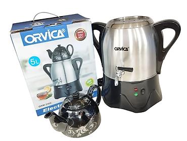 Техника для кухни: Elektrikli Samovar Orvica 3302 - 2500W - 4L - Ağ/Qara - 64.99AZN — 4