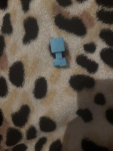 oyuncaq xəncərlər: Mini fiqur – mavi rəngli “Minecraft” üslublu Creeper - Material: sərt — 2