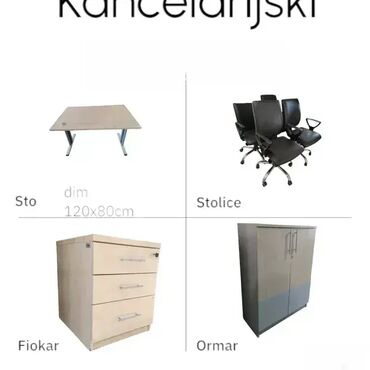Setovi stolova i stolica: Kancelarijski nameštaj - komplet kancelarija Kvalitetan, očuvan i — 9