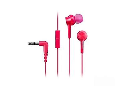 Slušalice: Žičane in-ear slušalice sa mikrofonom – roze - Klasični 3,5 mm TRRS — 1
