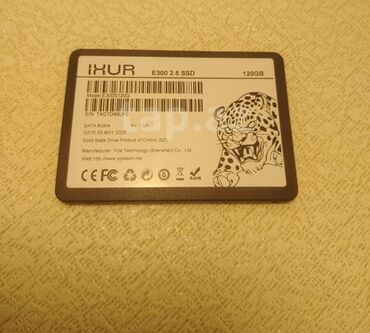 dell notebook qiymetleri: Внутренний Накопитель SSD 120 ГБ, 2.5", Новый