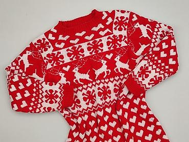 sweter z pomponami: Sukienka damska, rozmiar M — 1