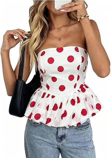 crocs sa platformom: Ženski top bez naramenica sa volanom – na tufne
1250 din
S M L — 6