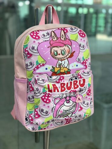Uşaqlar üçün LABUBU personajları ilə bəzədilmiş rəngarəng bel çantası