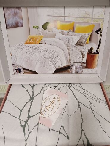 Posteljina: Bračna, Pamučni saten, bоја - Šareno, Turska — 5