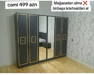 Dolablar: Yeni, 6 qapı, Güzgülü, Boz, Açılan, Düz dolab — 1