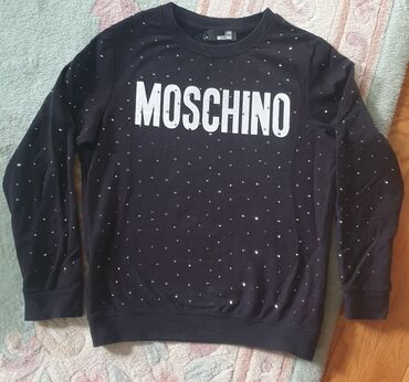 silikonska narukvica za sat: Moschino, S (EU 36), Single-colored, Print, color - Black