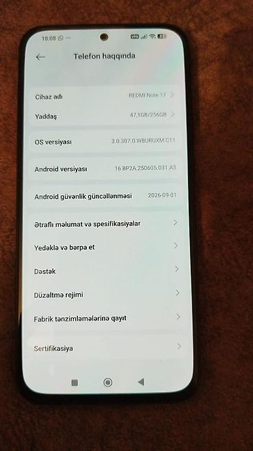 htc desire 10: Redmi 256 GB, rəng - Qara, Zəmanət, Sensor, Barmaq izi — 2